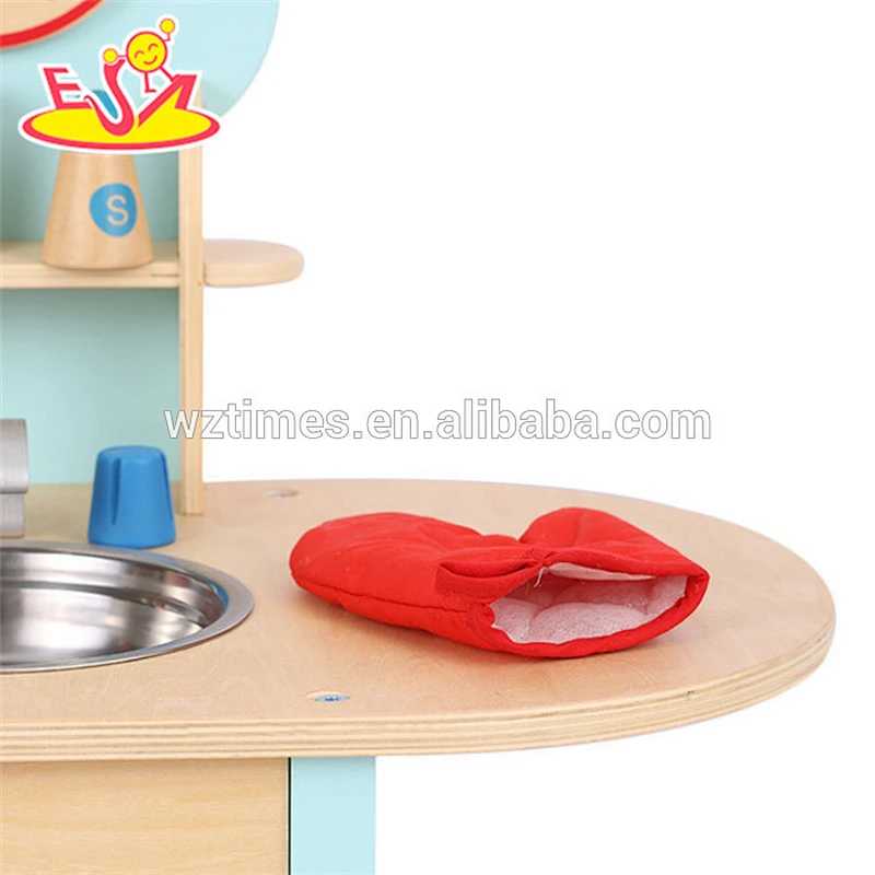 2018 venta al por mayor de niños cocina de madera cocina juego superior moda niños cocina de madera cocina juego W10C209