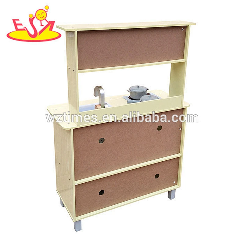 wholesale white wooden kids pretend kitchen with high quality W10C228