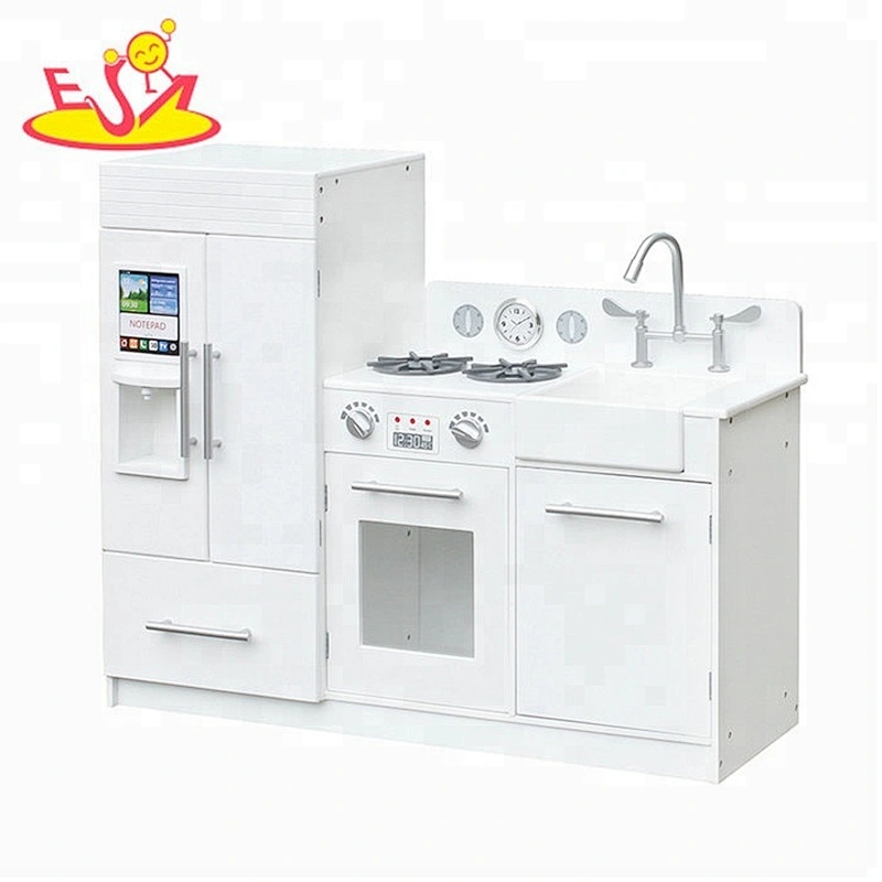 Juego de cocina de juguete de madera educativo de moda para niños W10C370D