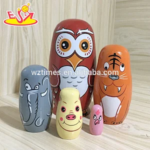 2018 Wholesale funny nesting dolls matryoshka wooden child russian model with best price W06D103