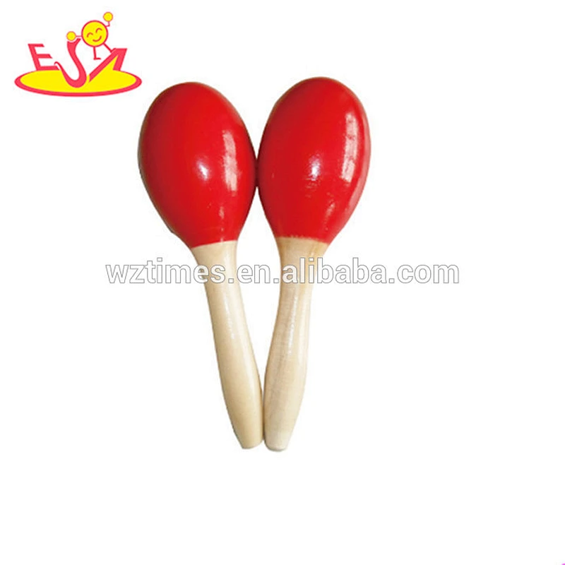 Wholesale kids educational wooden maracas instrument for sale W07I048