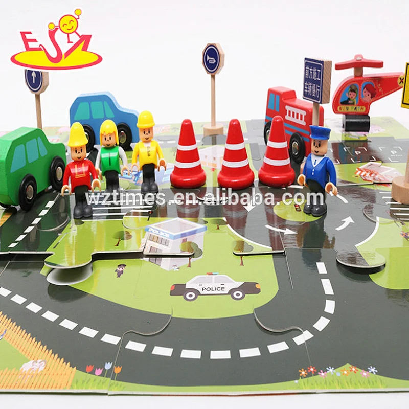 2018 Amazon top seller funny puzzle toys mini paper puzzle track play set for kids W14E007