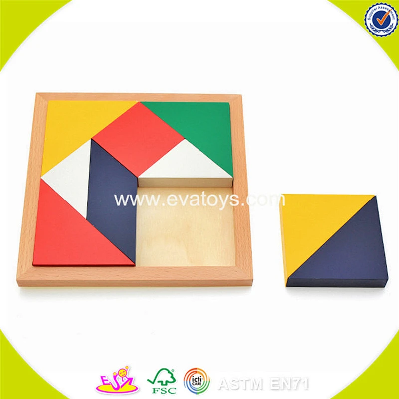 2018 Wholesale classic kids building toys wooden game tetris W14A169