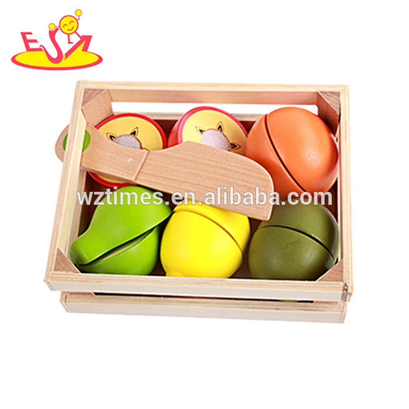 2018 Großhandel Baby Holz Obst Set Spielzeug Top Mode Kinder Holz Obst Set Spielzeug beliebten Holz Obst Set Spielzeug W10B164