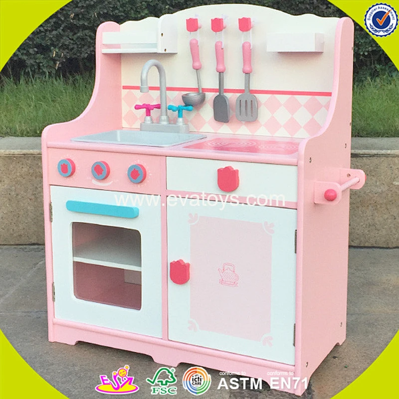 wholesale cheap educational toys wooden kitchen set for kids role play wooden kitchen set for kids W10C174