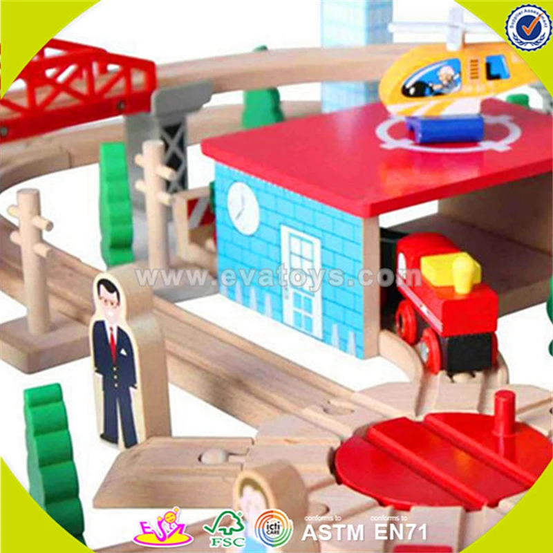 wholesale children wooden train track top fashion wooden train track W04C015