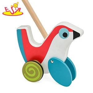 New hottest preschool wooden toddler walking toys for push along W05A028