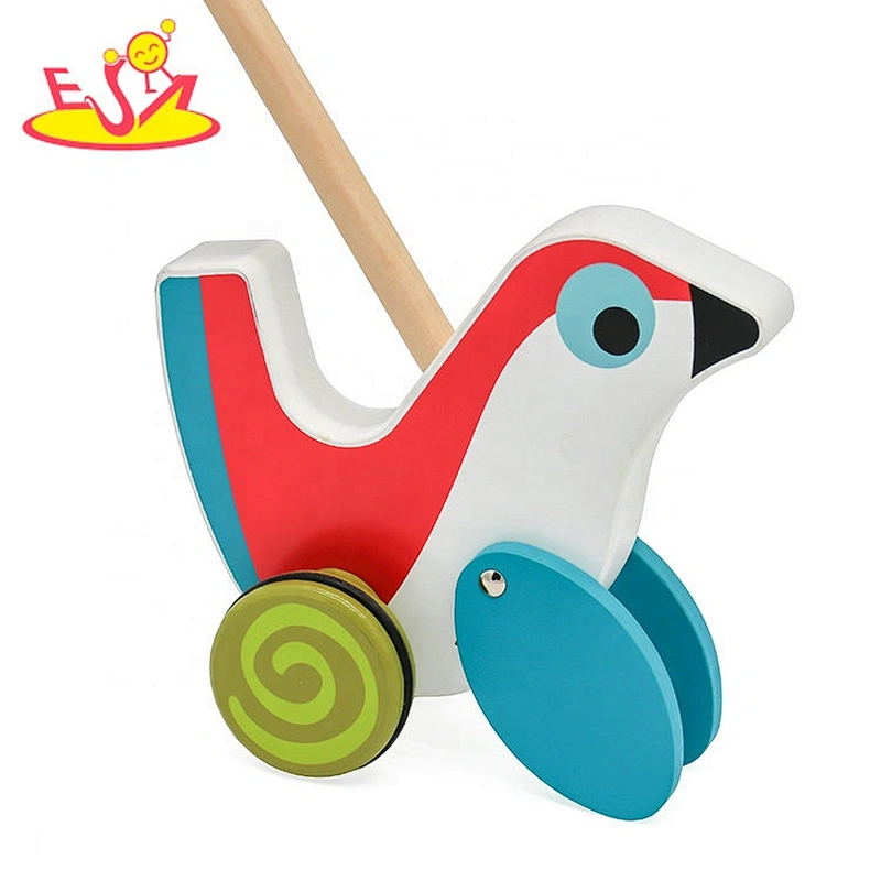 New hottest preschool wooden toddler walking toys for push along W05A028