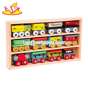 12pcs/wooden multi-color mini car models toys for children W04A378