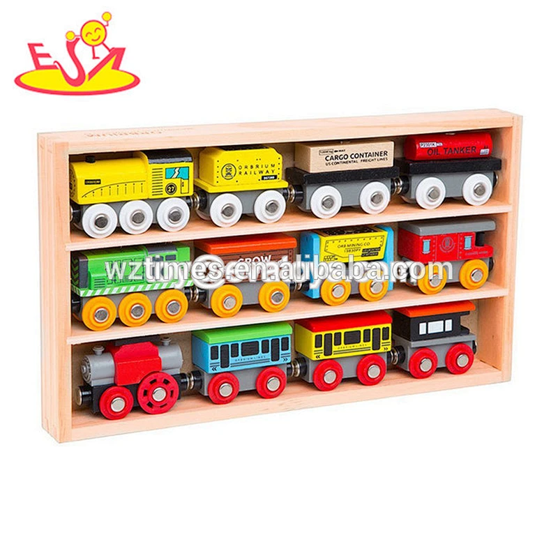 12pcs/wooden multi-color mini car models toys for children W04A378