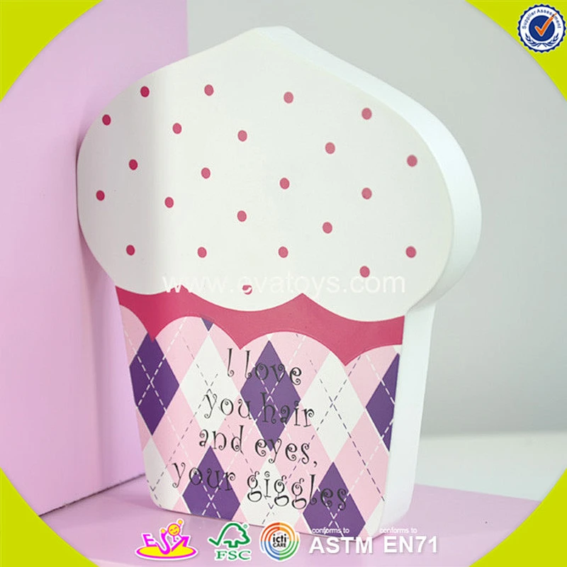 wholesale fashion children wooden ice cream book ends W08D053