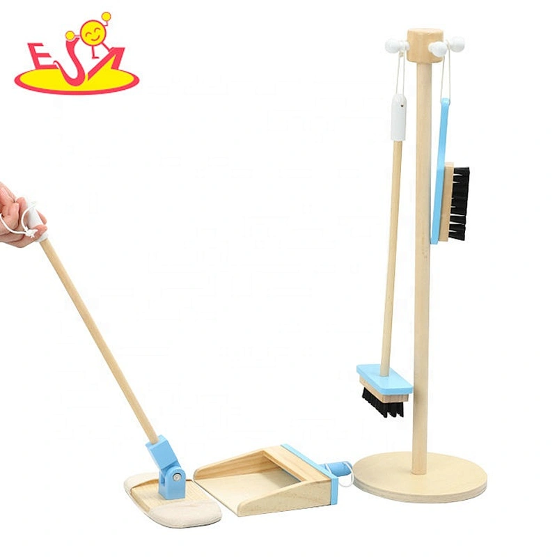 New arrival pretend play wooden broom set toy for kids W10D250
