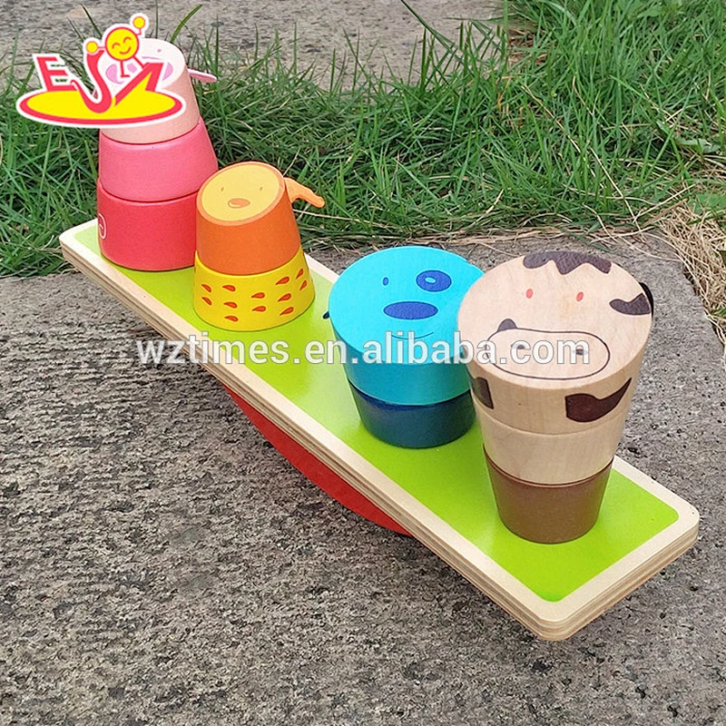 Hölzernes Balancierspielwaren des besten Entwurfs des Babys groß W11F001