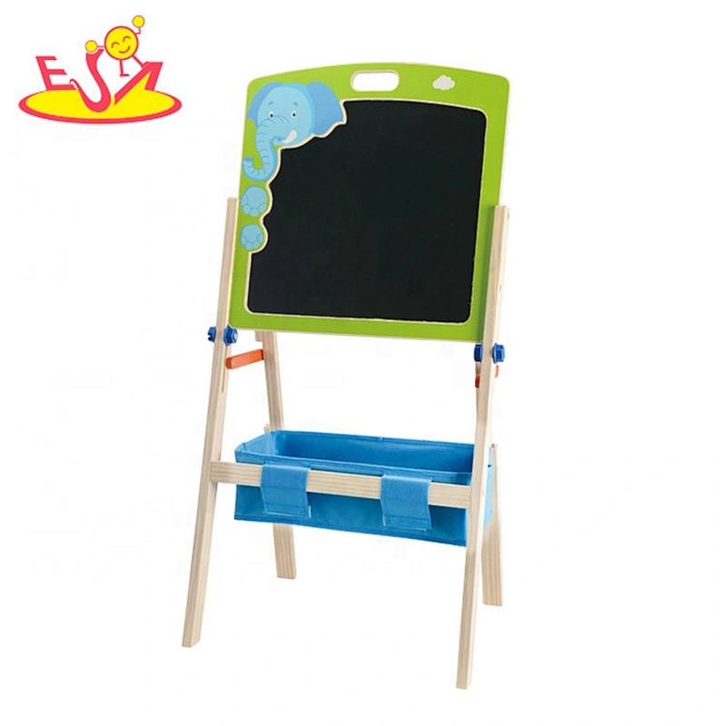 Early educational double sided wooden drawing board toy for children W12B118