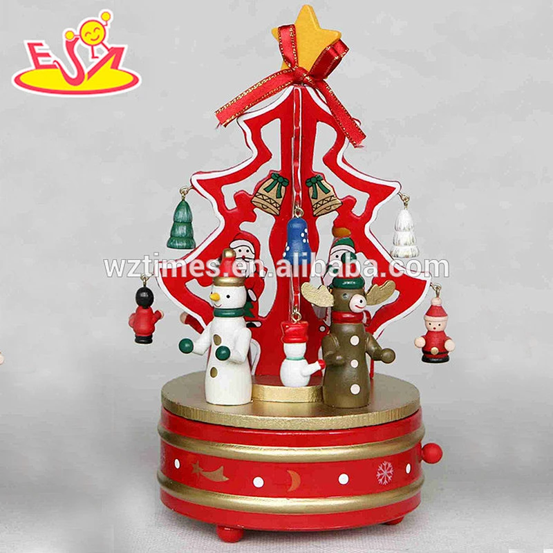 wholesale baby wooden custom music box christmas decorations kids wooden custom music box wood custom music box W07B007A