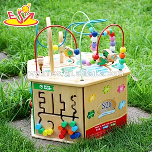 2018 wholesale baby wooden function toy multi kids wooden function toy funny children wooden function toy W11B081