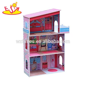 2018 wholesale kids wooden playhouse most popular children wooden playhouse W06A142