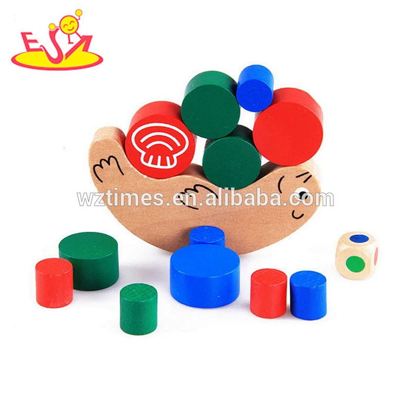 2018 großhandel kinder holz balance spielzeug bunte baby holz balance spielzeug interessante kinder holz balance spielzeug w11f059