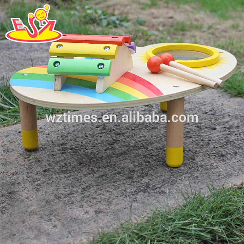 Wholesale cheap wooden baby musical toys for preschooler W07A104
