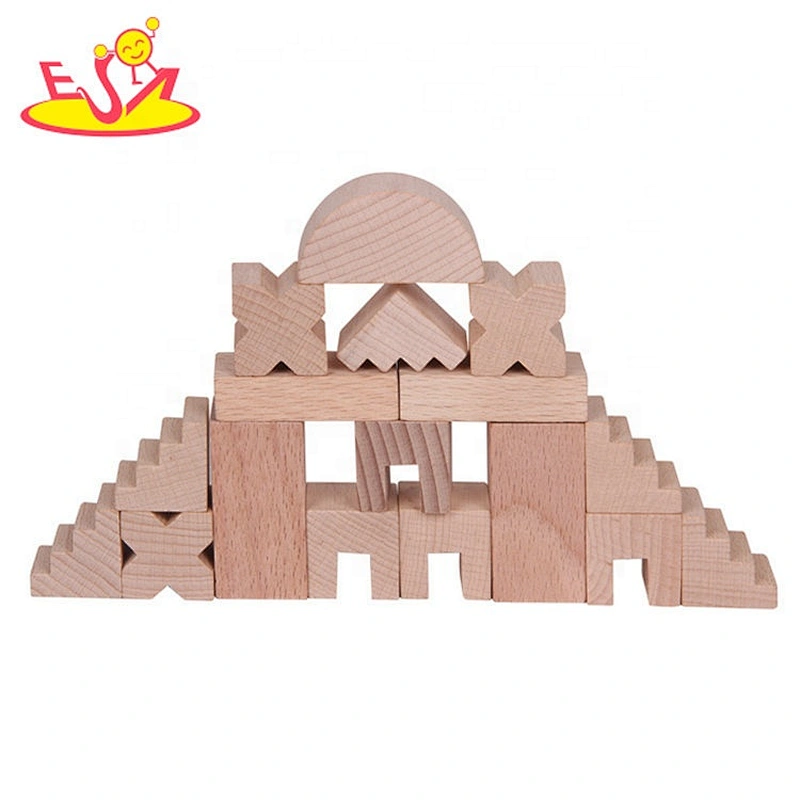 2019 High quality 52PCS educational wooden building toys for boys W13A153