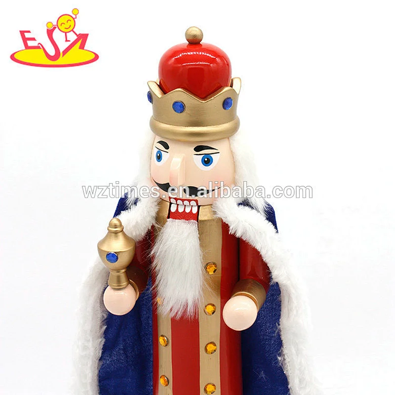 2018 wholesale mini king model doll toy wooden cheap nutcrackers for kids play W02A288