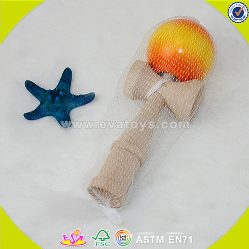 wholesale high quality wooden kendama children game cheap wooden kendama children game W01A078