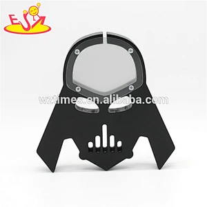 New design cool skull wooden baby money box for saving money W02A283