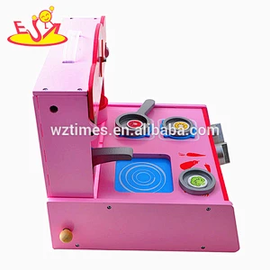 2018 wholesale funny baby wooden play kitchen set role play kids wooden play kitchen set for sale W10C207