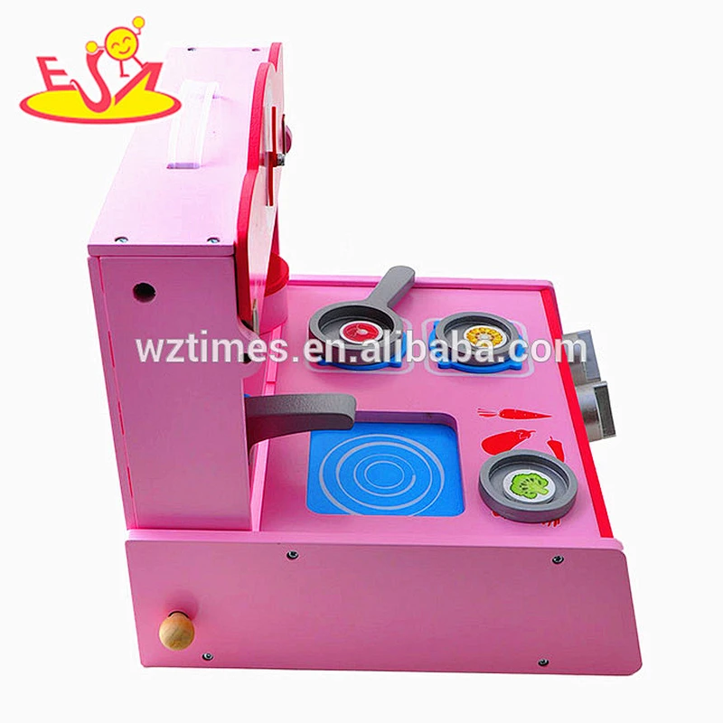 2018 wholesale funny baby wooden play kitchen set role play kids wooden play kitchen set for sale W10C207