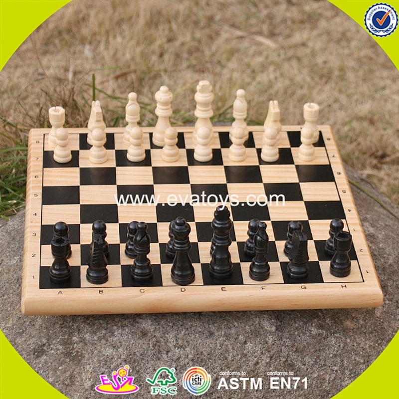 wholesale baby hot sale wooden chess toy top quality wooden chess toy game funny children desktop game W11A017