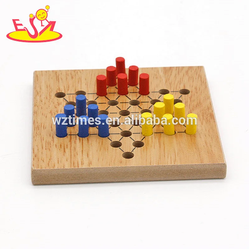 Wholesale wooden International checkers game for children W11A094