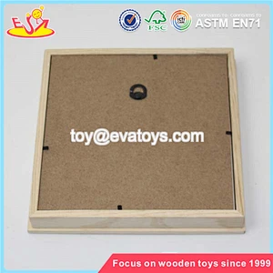 Wholesale customized wooden square photo frame for home decoration W09A021