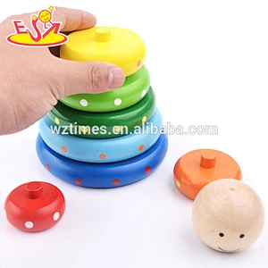 2018 großhandel baby holz regenbogenstapler günstige kinder holz regenbogenstapler hottost kinder holz regenbogenstapler W13D116