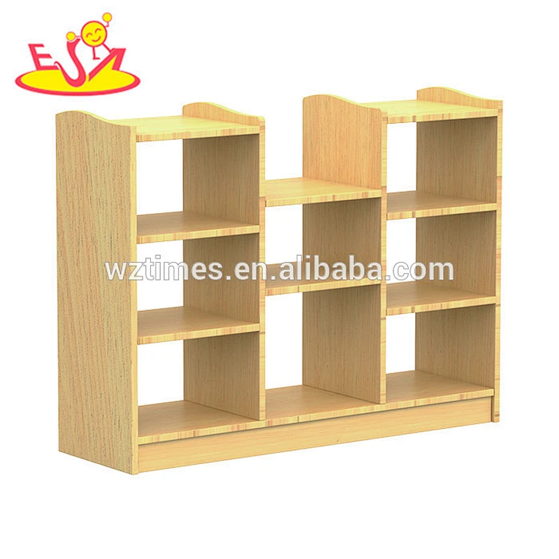 wholesale Handmade multi-function kindergarten children furniture wooden toy storage ideas W08C179