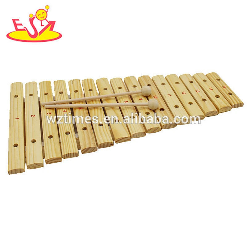 Wholesale musical kids wooden xylophone toy for early learning W07C047