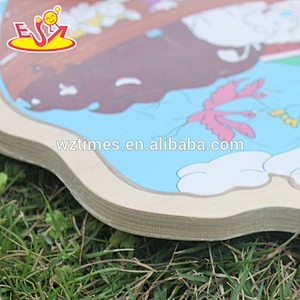 high quality kids wooden custom jigsaw puzzles for wholesale W14C243