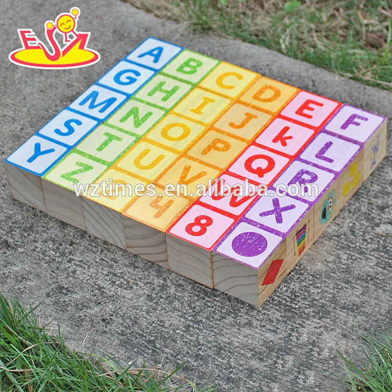 Wholesale wooden toddler building blocks hot sale wooden toddler building blocks for education W13A065