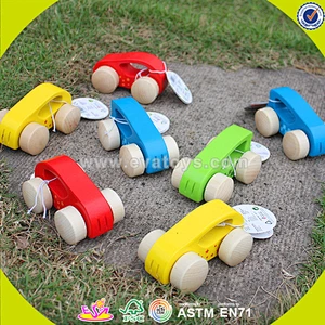 wholesale multi color wooden mini car toy for kids W04A142
