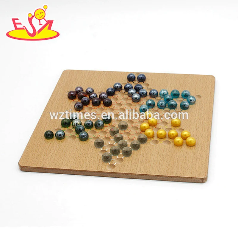 Wholesale intelligent wooden checkers game for children W11A098