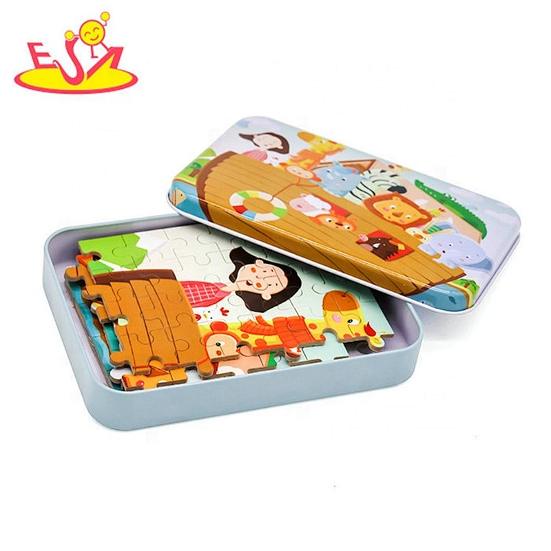 2019 New hottest kids educational wooden photo puzzle with customize W14N006