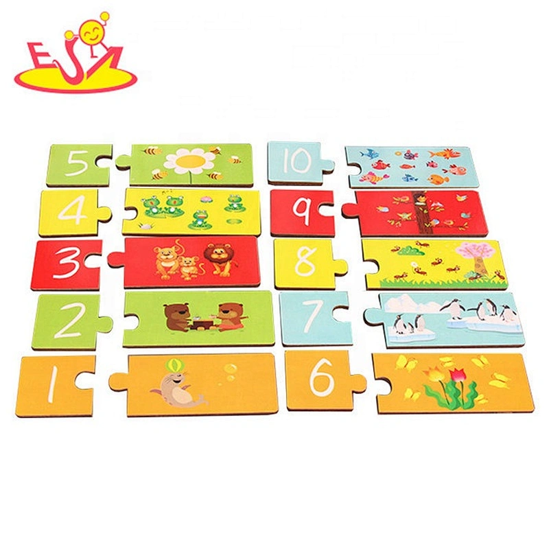 2019 Best quality early learning wooden math toys for baby W12E029