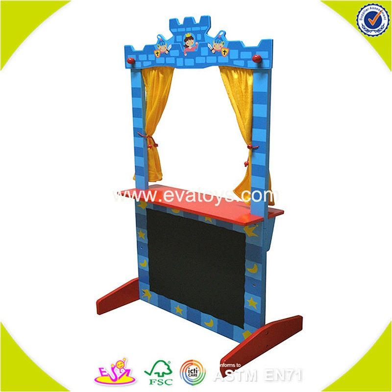 wholesale red wooden theatre toy,beautiful wooden knock toy theatre toy,great children wooden theatre toy W10D102