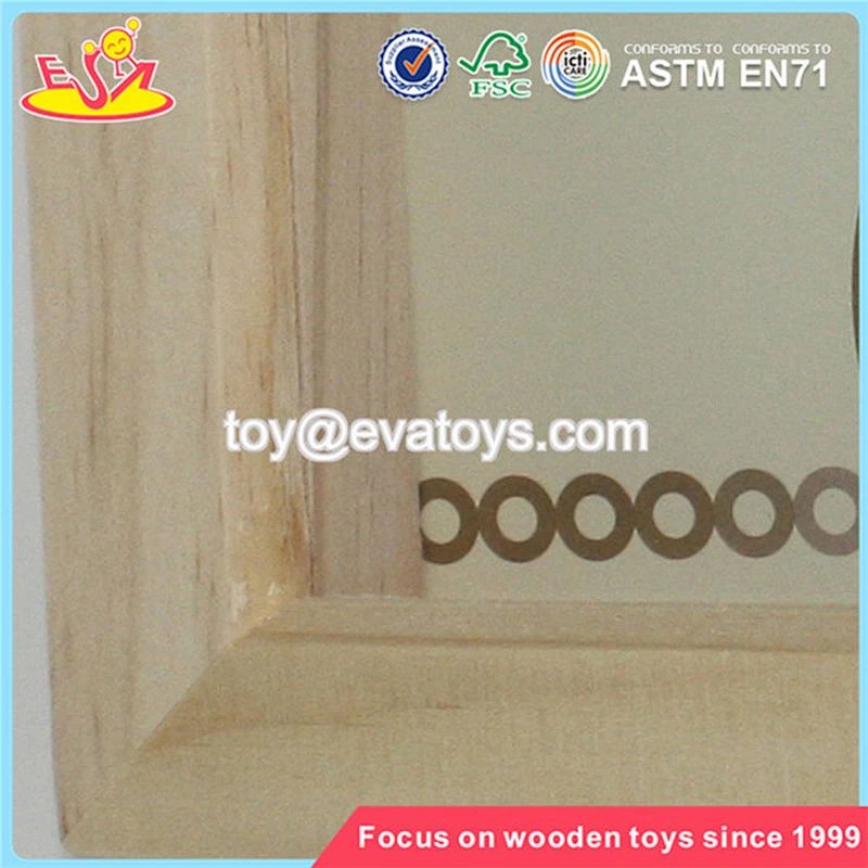 Wholesale home decoration baby wood photo frame top selling wood photo frame W09A025