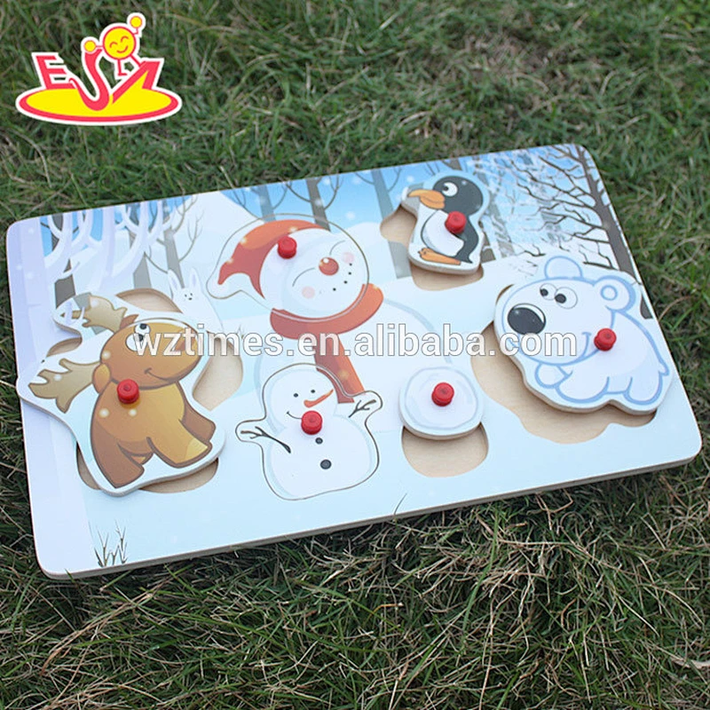 wholesale most popular wooden snowman toys for kids new style wooden snowman toys for children W14M093