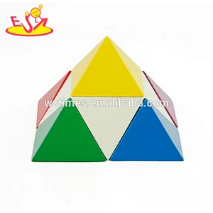 New fashion intelligent building blocks wooden pyramid games for kids W13E073
