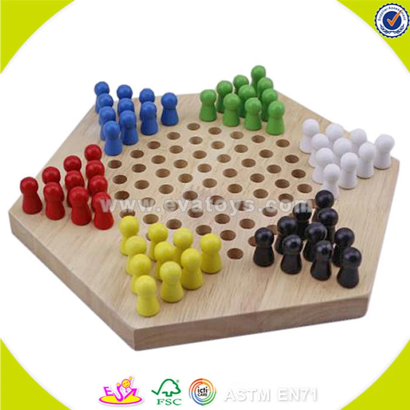 wholesale baby hot sale wooden chess toy top quality wooden chess toy game funny children desktop game W11A017