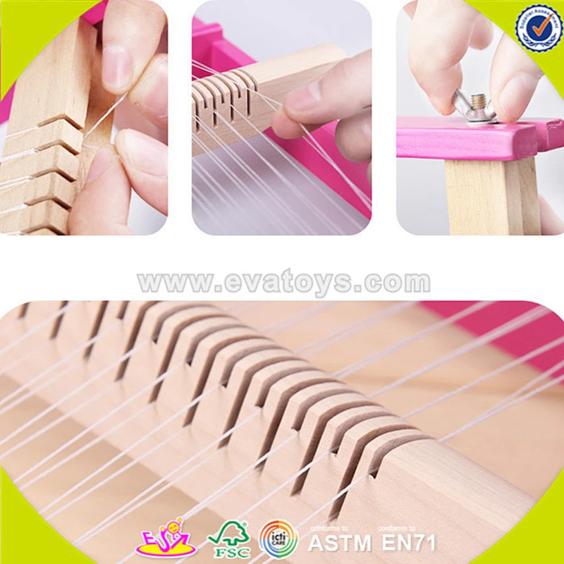 wholesale baby wooden loom toy funny kids wooden loom toy popular children wooden loom toy W01B016