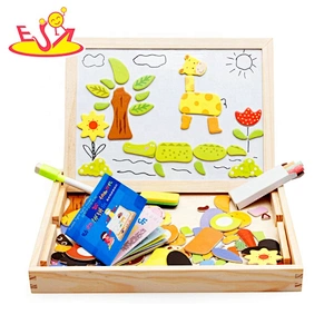 Top sale early learning wooden whiteboard for kids W12B134
