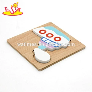 Wholesale wonderful ship shape jigsaw toy wooden 3d puzzle for toddlers W14D036