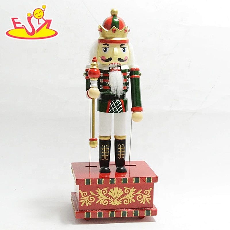 Wholesale wooden nutcracker toy for store decoration W02A207